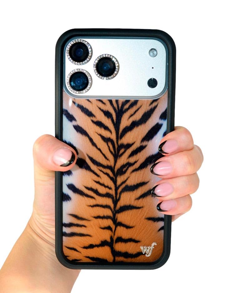 Image of Wildflower Cases - Compatible with iPhone 16 Pro Max | Protective Black Bumper, 6.5ft Drop Test Certified, Women Owned Small Business | Rawr