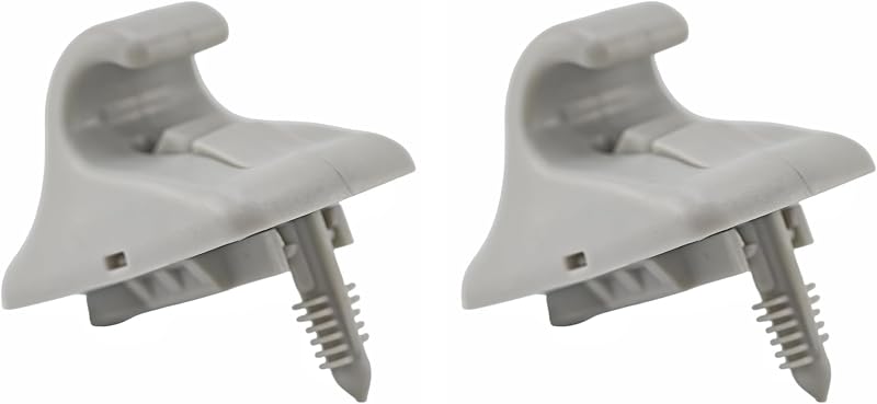 Kit com 2 Presilhas de Reposição para Para-Sol GlymXia Cinza Compatíveis com Hyundai Elantra e Modelos Selecionados