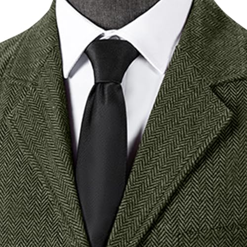 Cambkatl Men's Vintage Tweed Suit Vest Business Herringbone Wool Formal Dress Waistcoat for Wedding Groosmen Best Man4