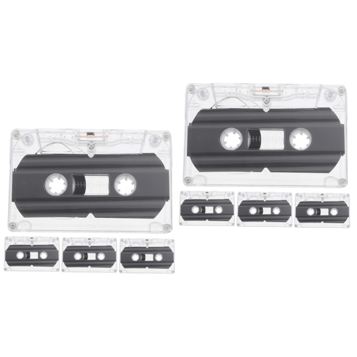 OSALADI 8pcs Blank Audio Cassette Tapes for DIY Handcrafts Wall Decor Recording Quality Material for Creative Projects and Festive Decorations