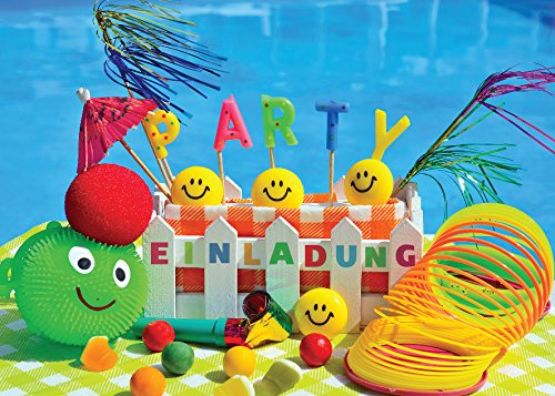 JuNa-Experten Lot De 8 Cartes D'invitation Pour Anniversaire D'enfant