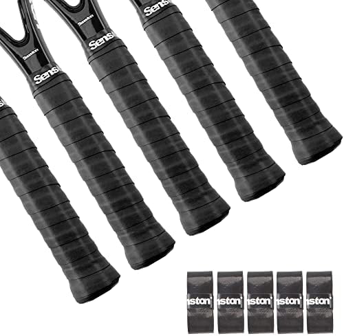 Senston Overgrips Pack of 5 Squash Racquet Grips Tennis Badminton ...