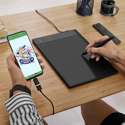 Image of VEIKK A30 V2 Graphic Drawing Tablet, 10 * 6 Inch /25.4 x15.2 cm Pen Tablet with 8192 Levels Passive Pen, Compatible with Windows, Mac,Linux and Android