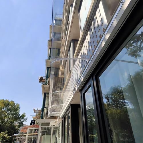 Couverture de veranda d'entree exterieure auvent polycarbonate transparent - 3