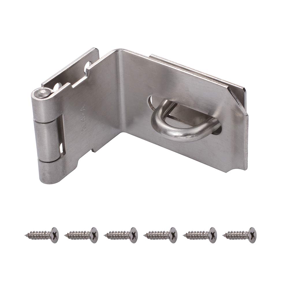 Buy INCREWAY Heavy Padlock Hasp Duty, Stainless Steel 90 Degree Right Angle Door Clasp Door