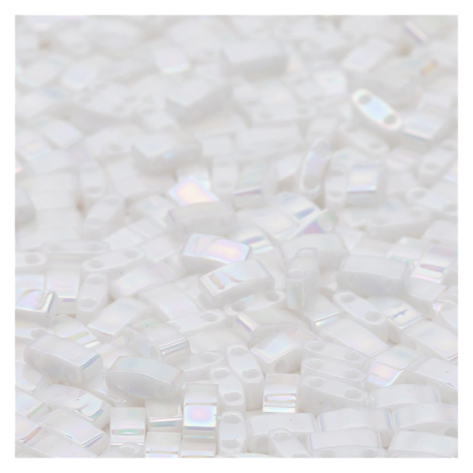 KRXSOBNV Double-hole bead, DIY Handmade Jewelry Bracelet Glass Beads 5x2.3x1.9MM(Htl471)