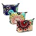 HOYOFO Women’s Travel Cosmetic Bags Small Makeup Clutch Pouch Cosmetic and Toiletries Organizer Bag (Z set)