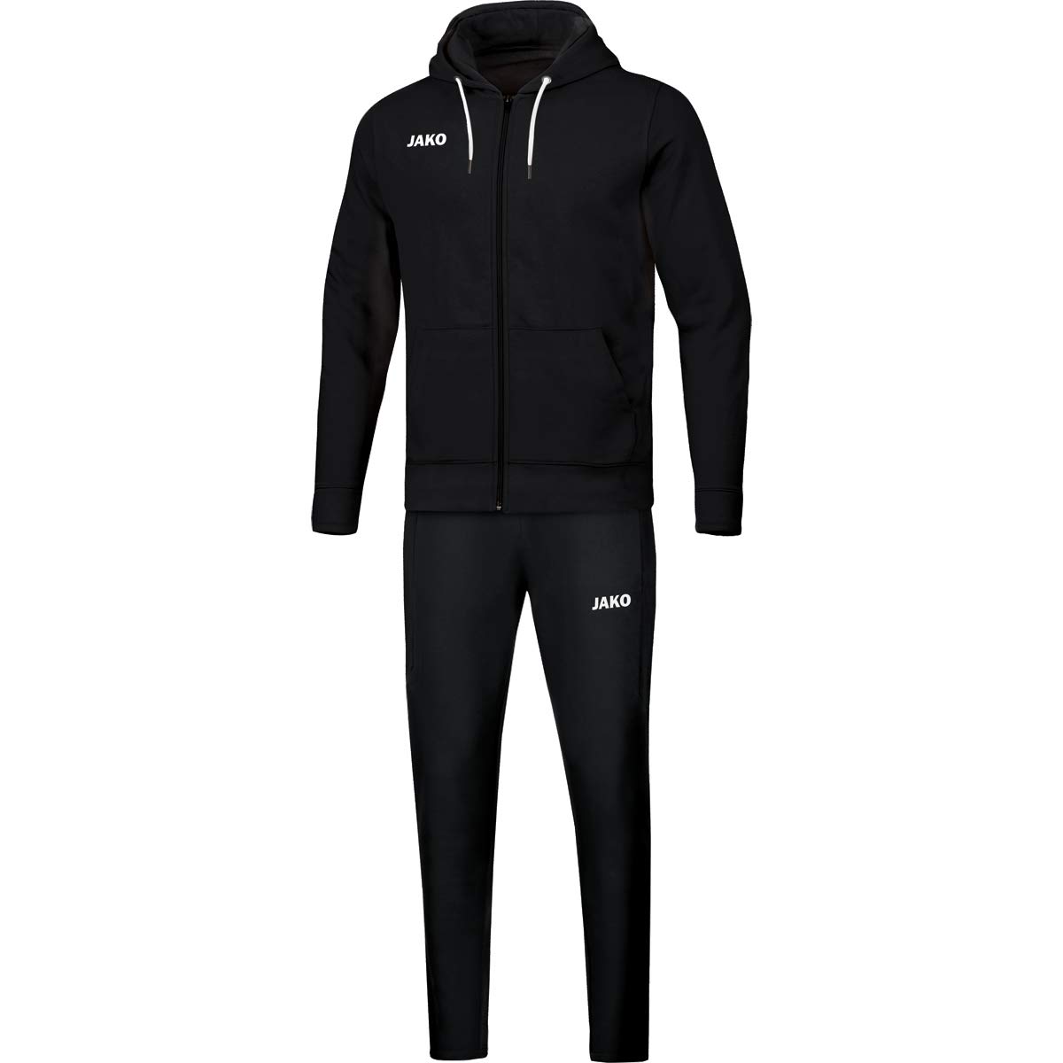 JAKO Men's Base Hooded Jogging Suit Black 4XL