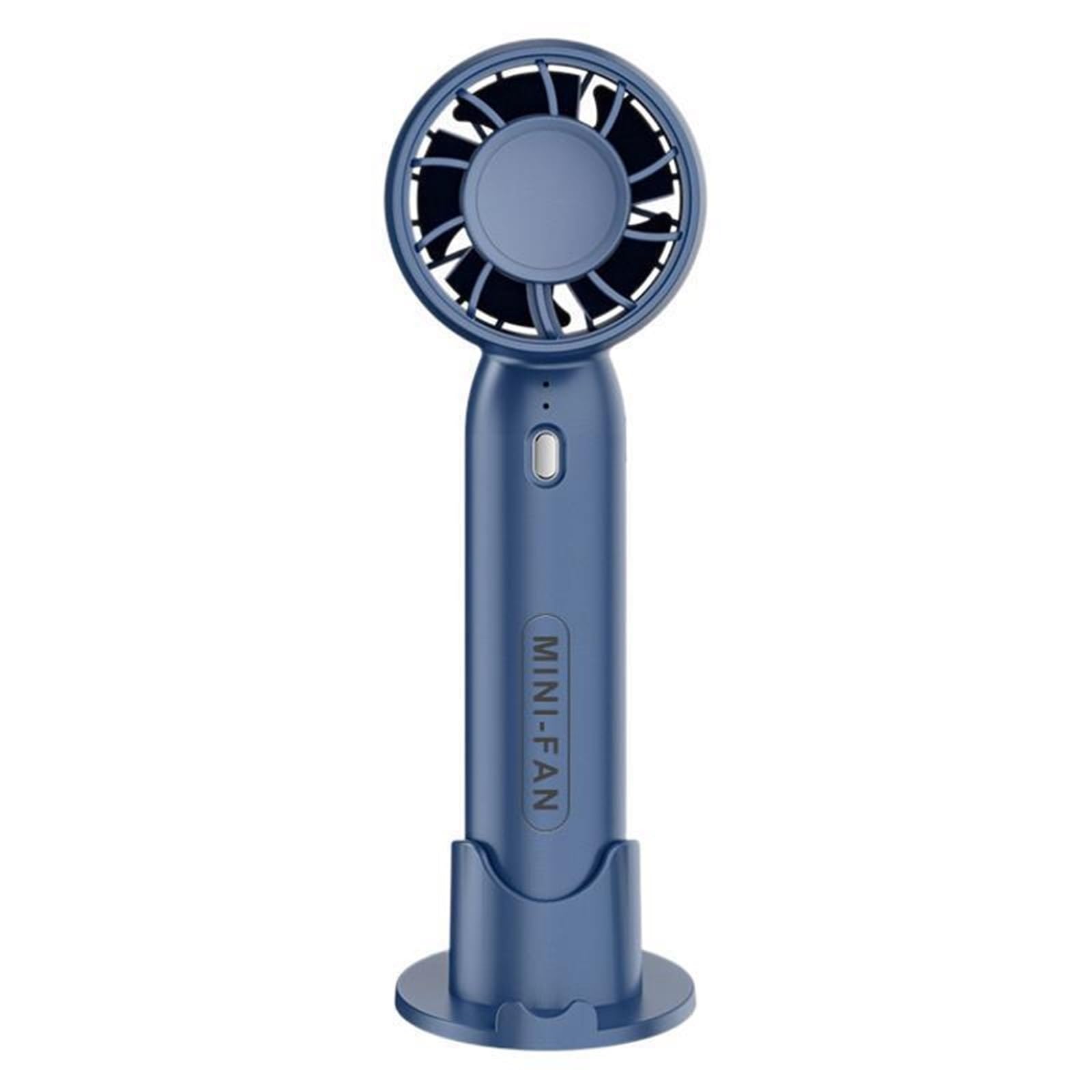 Mini ventilateur portable bleu USB pour rester au frais au bureau sans climatisation