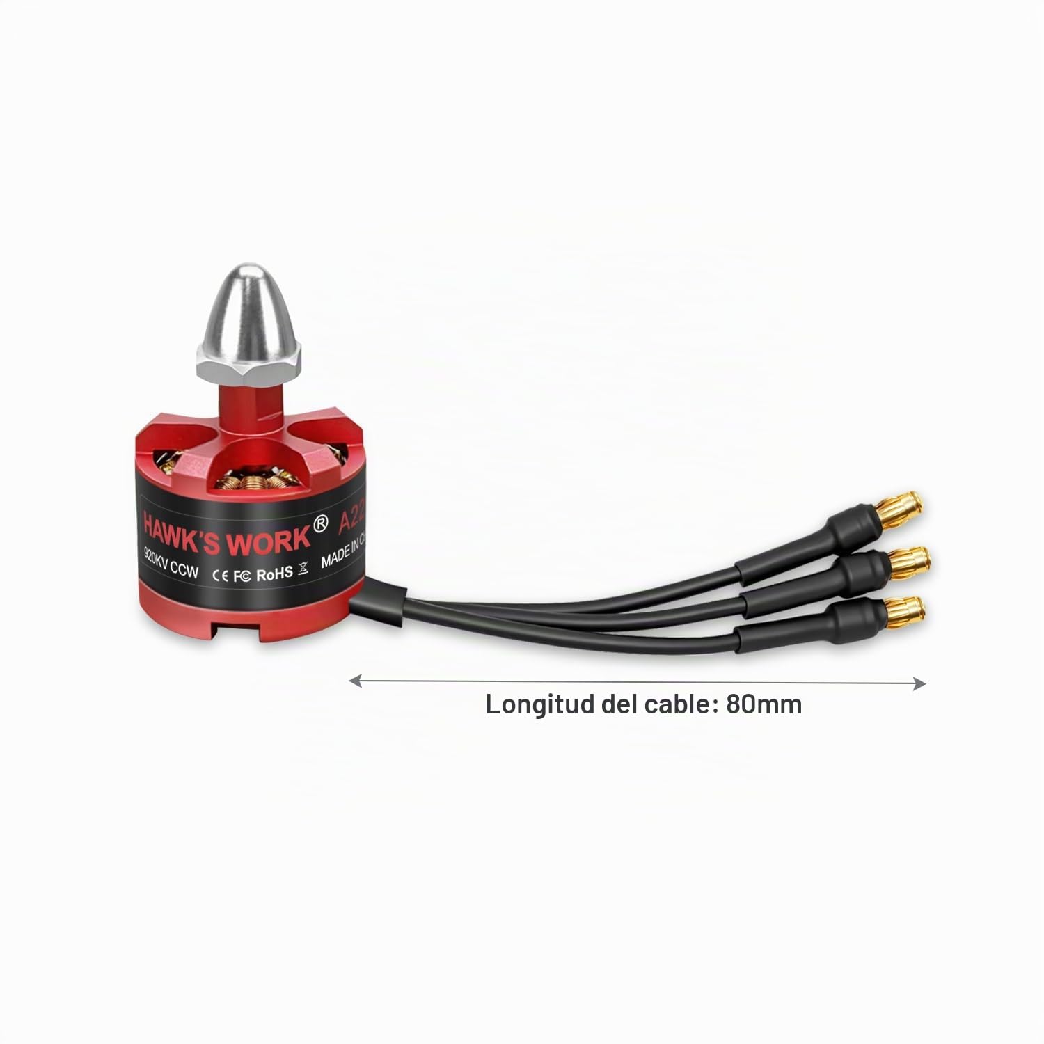 Motor 2212 920KV sin Escobillas 2-4S Dron/Avión (CW&CCW x 2)