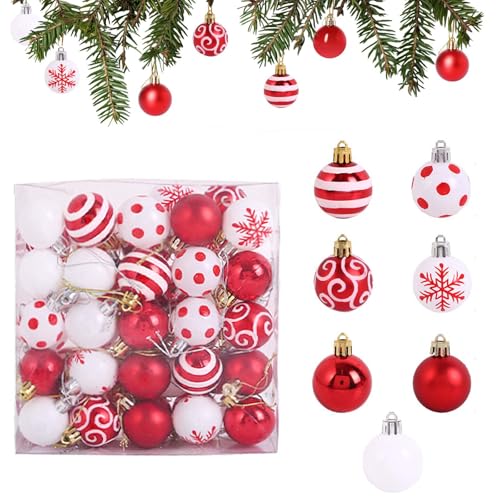 50pcs Shatterproof Christmas Balls - 1.6