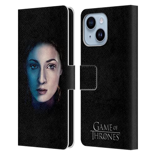 Étui portefeuille iPhone 14 Plus Game of Thrones antichoc en cuir avec clapet magnétique