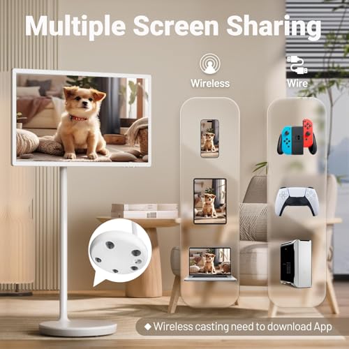 Image of 21.5 inch /24 inch /27 inch /32 inch Commercial LCD Touchscreen Monitor, Digital Signage Display, Android 12 /13, Adjustable Stand, Long-Lasting 7800 /8000 /15000mAh Battery