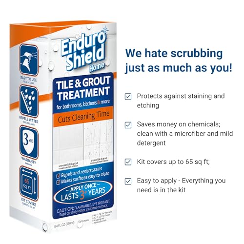 EnduroShield Tile & Grout Treatment Kit - Advanced Protection for Tile & Grout Surfaces - Repels Grime & Dirt Without Harsh Chemicals - 4.2 fl oz - Image 6