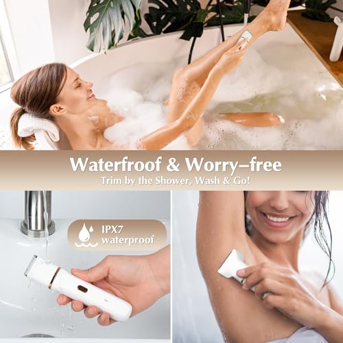 Bikini Trimmer Facial Hair Removal for Women Waterproof Electric Razor - image 5