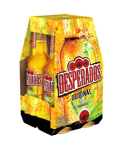 Desperados Original, Biermischgetränk in Flasche, MEHRWEG (4 x 6 x 0.33 l) im Kasten