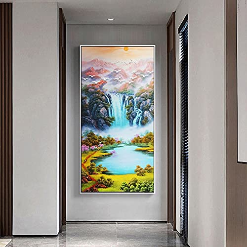 Peinture diamant 5d grand format pour décoration murale du salon
