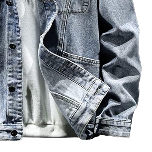 Chaqueta de mezclilla vintage para hombre miniatura 5