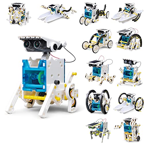 Solar Robots for Kids 13 in 1 STEM Projects Building Toys Science Educational Experiment Kit Gifts for Kids Boys Girls Aged 8-12 Enjoying Science Projects