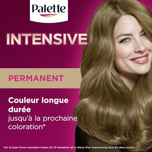Palette, coloration permanente creme soin, couverture 100% cheveux blancs, couleur longue duree jusqu’a la prochaine coloration, 8.7 (7.7) blond terracotta – vue 3