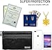 Fireproof Money Bag Two Pockets Two Zippers,Quctak Fireproof Safe Bag 10.6