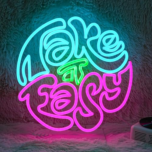DJ Player Neon Sign Bar Neon Light Wall Decor 16.5 * 12.6 Inch LED DJ Light Up Sign for Bar Club Live Music Concert Bedroom Party Neon Decor (USB Dimmable)