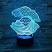 Produktbild 3D Optische Llusion Lampeperlmutt Led NachtlichtTolle 7 Farbwechsel Acryl Berühren Tabelle Schreibtisch-Nachtlicht Mit Usb-Kabel Für Kinder Schlafzimmer Geburtstagsgeschenke