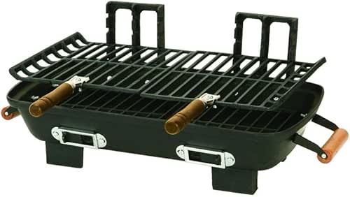 Marsh Allen 30052 Cast Iron Hibachi 10 by 18-Inch Charcoal