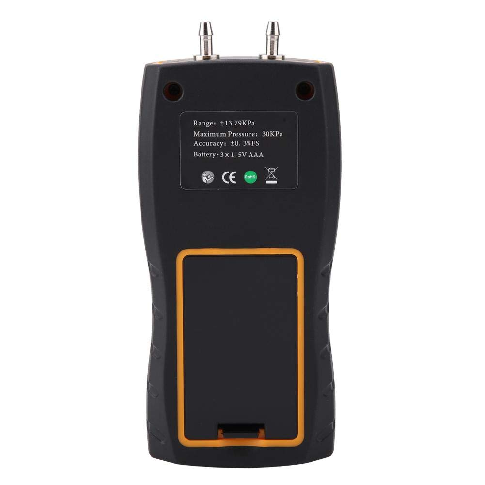 SW‑512B Manómetro de Presión Diferencial Digital Portátil Manómetro de Presión Comprobador de Presión de Gas HVAC Medidor de Presión de Aire ±13,79 kpa