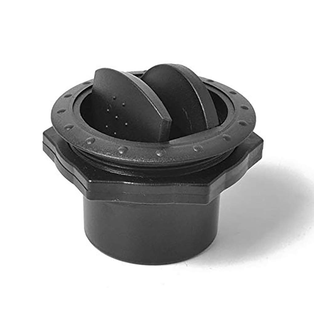 Baceyong Universal A/C Ventilation de sortie d'air, Ajustable 360 °, grilles d'aération rondes pour camping-car, bus, bateau, yacht, 60mm/75mm Noir/Girs
