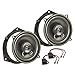 Produktbild tomzz Audio 4039-004 Lautsprecher Einbau-Set kompatibel mit Opel Astra G Omega B Zafira Meriva Tür hinten 130mm Koaxial System TA13.0-Pro