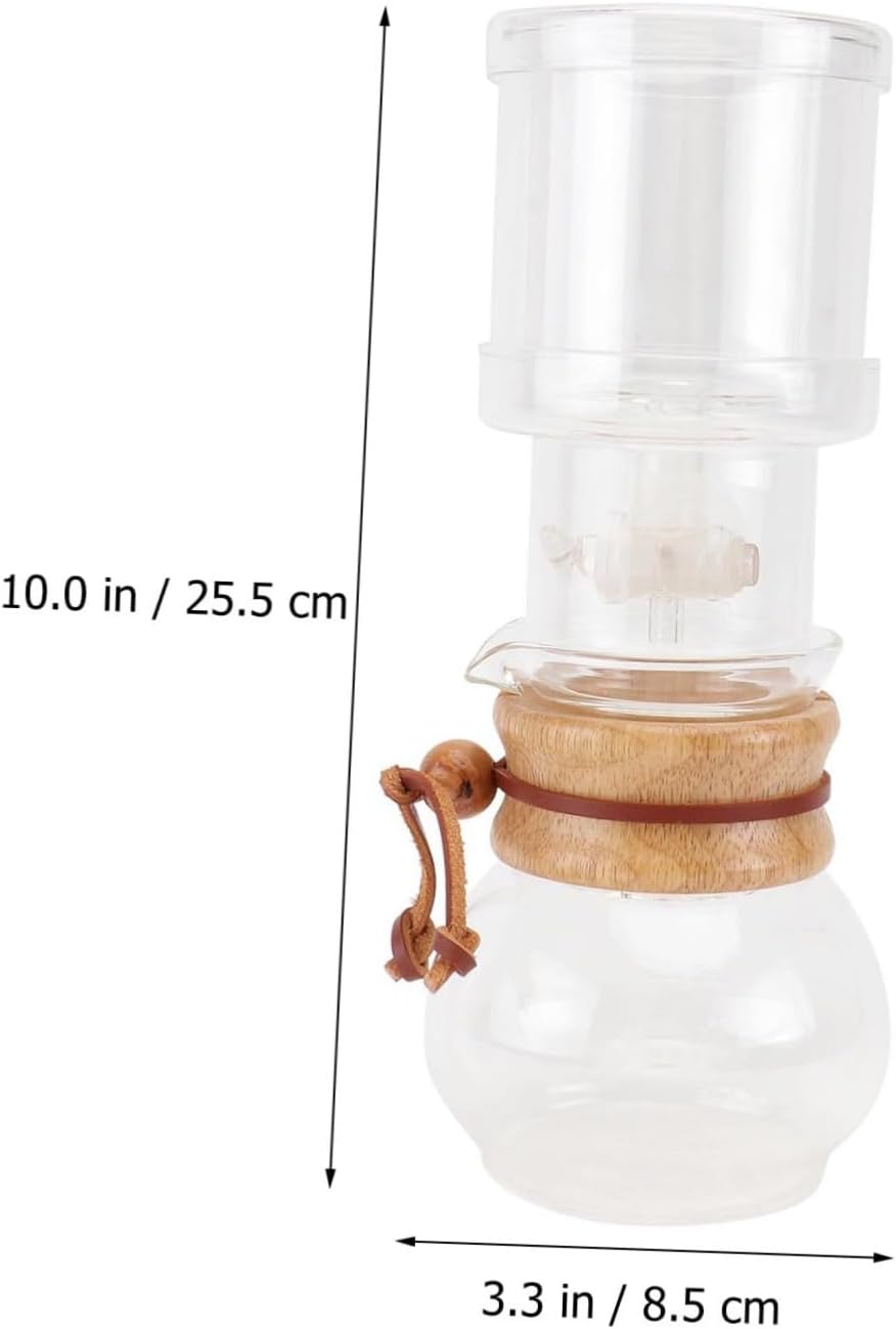 1Set Glass Cold Brew Coffee Pot Drip Coffee Maker Easy to Clean Portable and Lightweight Design Craftsmanship
