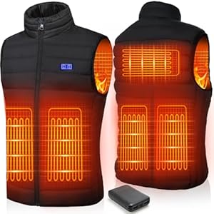 Unzipp Chaleco Calefactable, Chaleco Calentador Para Hombres Y Mujeres Con Bateria, 3 Temperaturas Ajustables,Lavable Para Calor Interior, Actividades Al Aire Libre