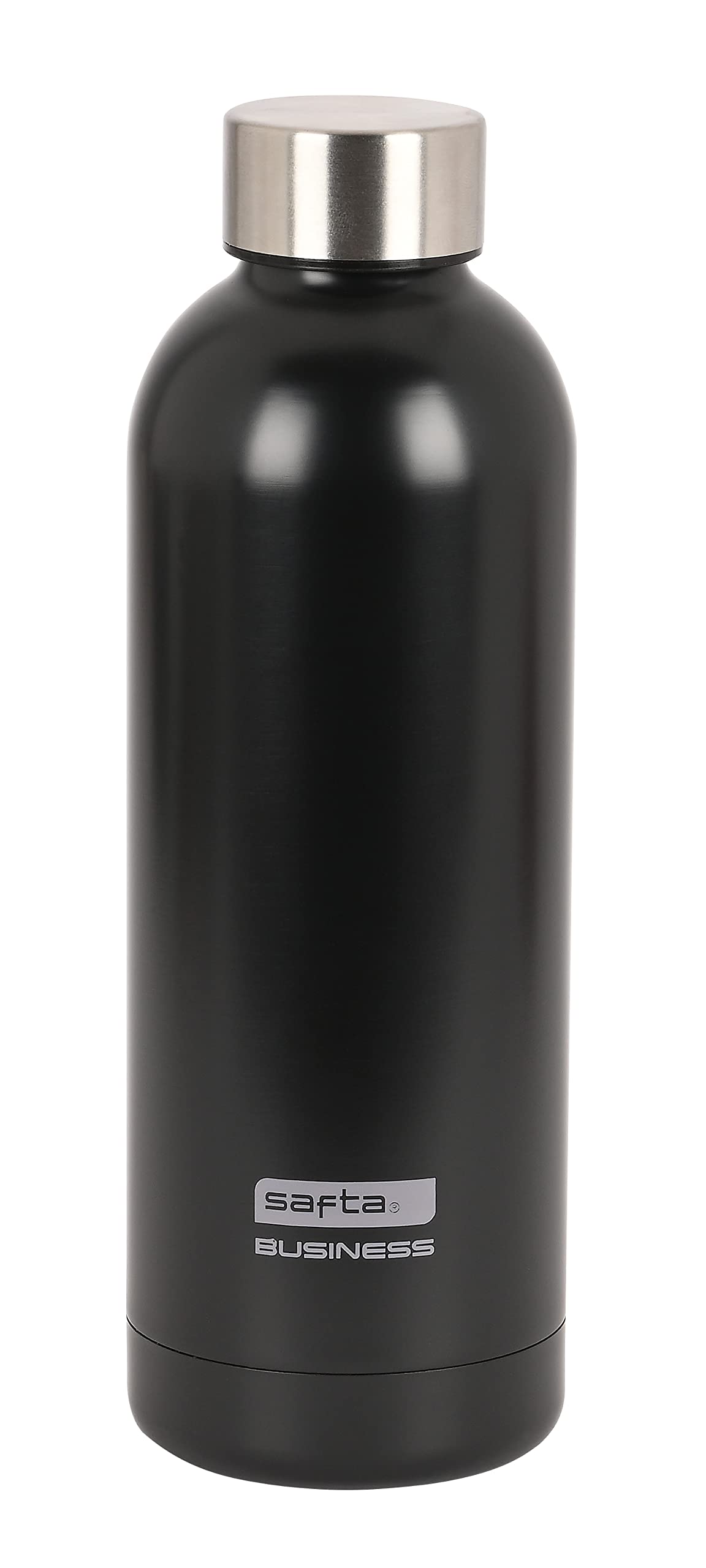Safta Business "Black" Stainless Steel Thermos Bottle 500 ml, Black/White, Estándar, Casual