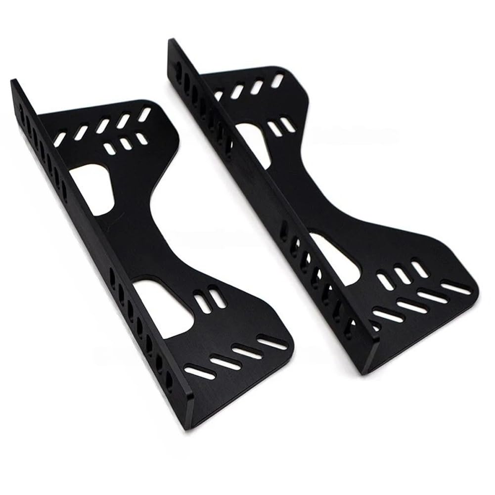 Ijsdnvjndx Black Universal Car Seat Mounting Brackets 2X Bucket Seats Replacement Parts For Professional L Bracket Hardware