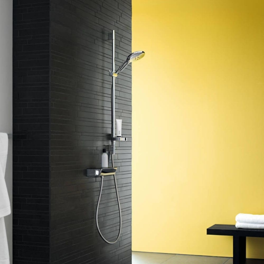 hansgrohe Ecostat Select - Duschthermostat Aufputz mit EcoStop , Duscharmatur mit Sicherheitssperre (SafetyStop) bei 40° C, Thermostat für die Dusche, Mischbatterie für 1 Verbraucher, Chrom, 13161000
