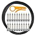 Lava Cable Tightrope Ultimate Solder-Free Pedal-Board Kit 10' & 20 RA Plugs
