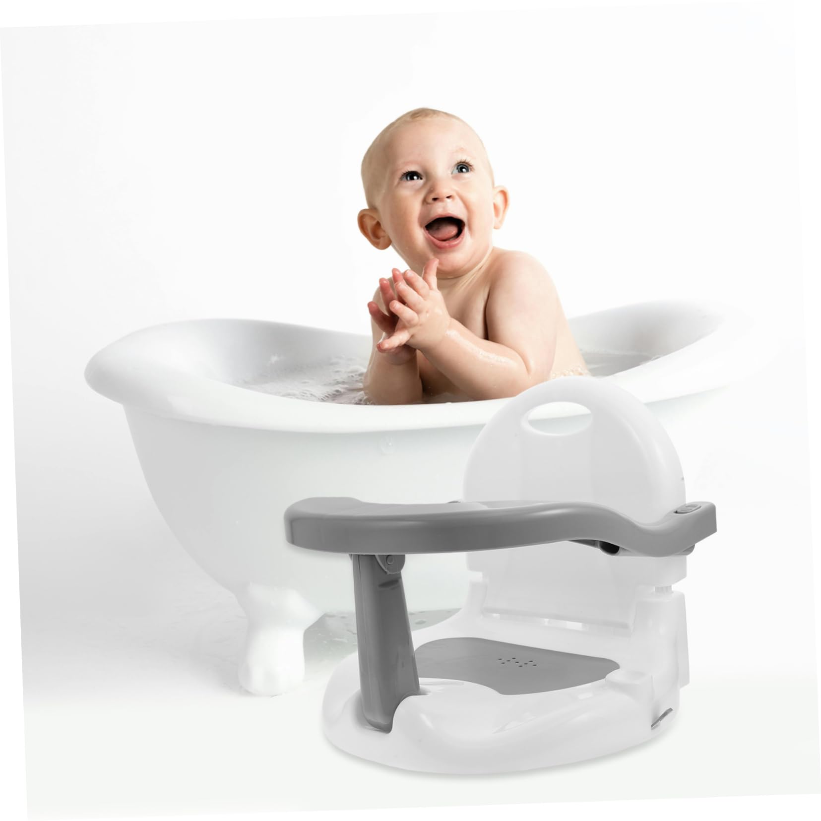 IMIKEYA Siège De Bain Pour Garçon Fille Mois Siège De Douche Amovible Antidérapant Pratique