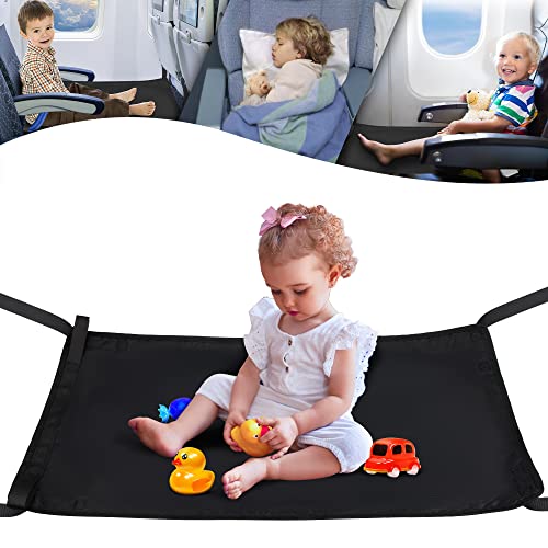 Ximepayu Upgraded Waterproof Airplane Bed For Toddlers, Child Airplane Seat Extender, Essential For Babies And Children Airplane Travel Can Improve Blood Circulation, Lightweight And Foldable (Black) #TOP23