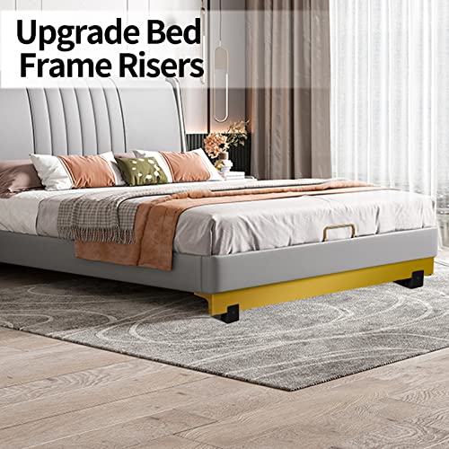 RCHYFEED Betterhöhung 2 Zoll Verstellbarer Schraubklemme, Möbelerhöhung 5 cm passend für Fußstärke des Bettes von 0 bis 1,5 Zoll, Robuste Betterhöher für Sofa Schreibtisch Schrank, Unterstützt 5000 lb - Image 7