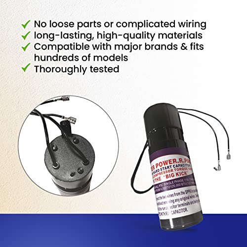 Ppspp6 Relay And Hard Start Capacitor, Ac Capacitor For Use On Single Phase Psc Air Conditioner Units, Compatible With Supco Oem Spp6, Saves Time, Effort And Maintenance Costs #TOP1