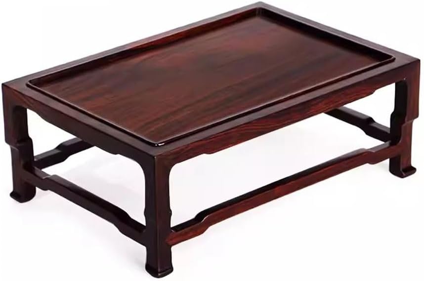Bonsai Pedestal Vase Pedestal Stands Solid Wood Jade Ornament Base Rectangular Flowerpot Base Chinese Buddha Statue Base Teapot Tea Cup Holder Planter Stand Plant Holder
