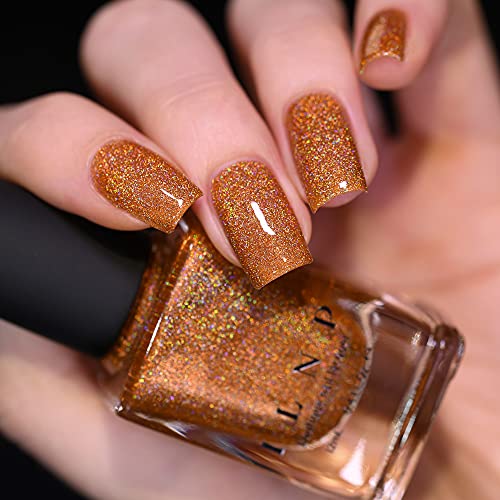 Image of ILNP Uptown - Lively Burnt Orange Ultra Holo Nail Polish