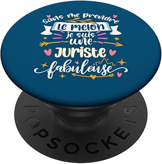 Juriste Fabuleuse femme drole Avocate Juriste d'entreprise PopSockets PopGrip Interchangeable