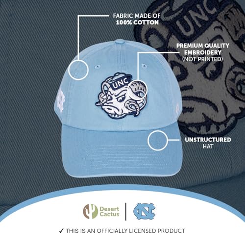Gorra azul bordada ajustable Unisex miniatura 4
