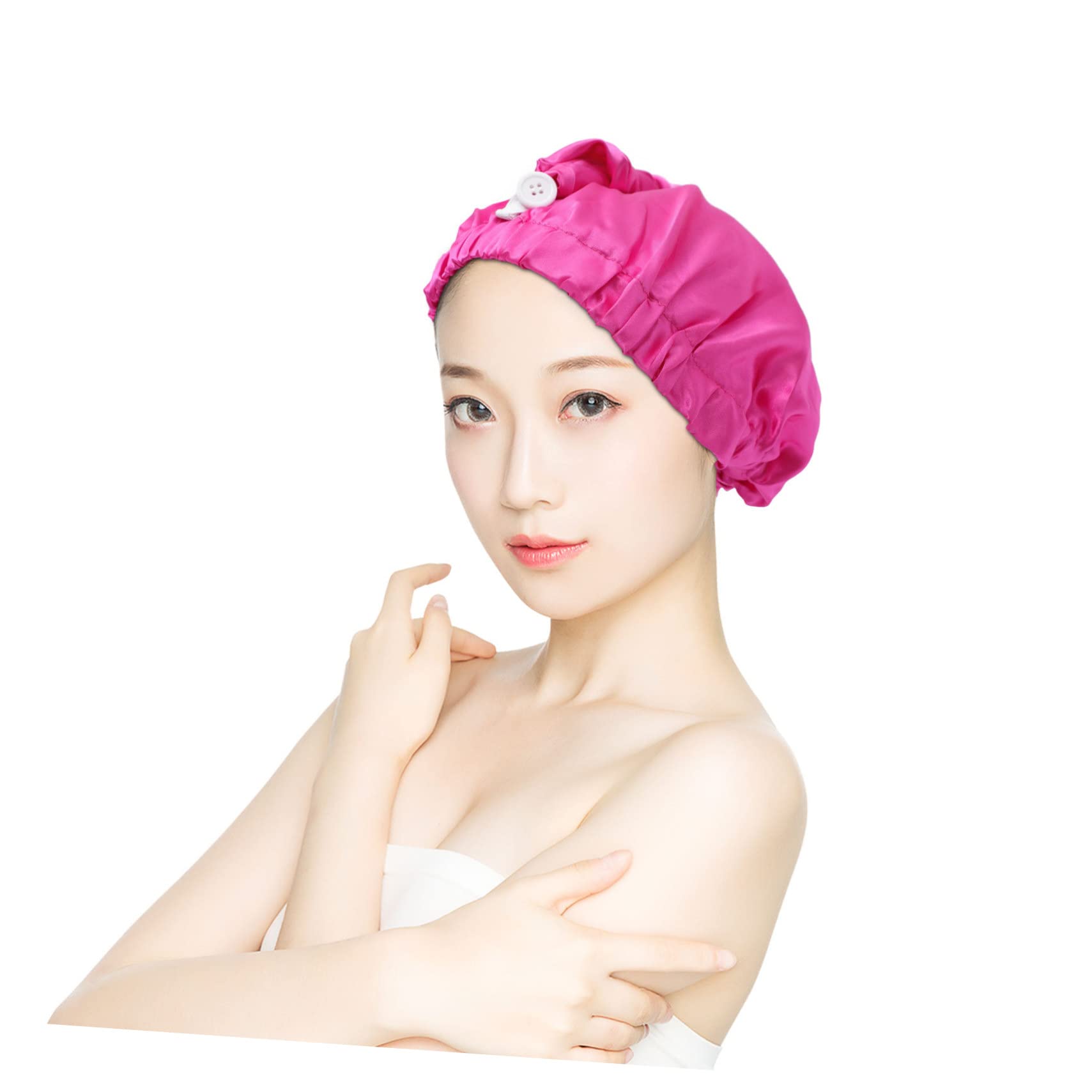 GALPADA Silk Bonnet for Hair Sleep Cap Full Coverage Sleep Hat for Women Elastic for Braids Curly Hair