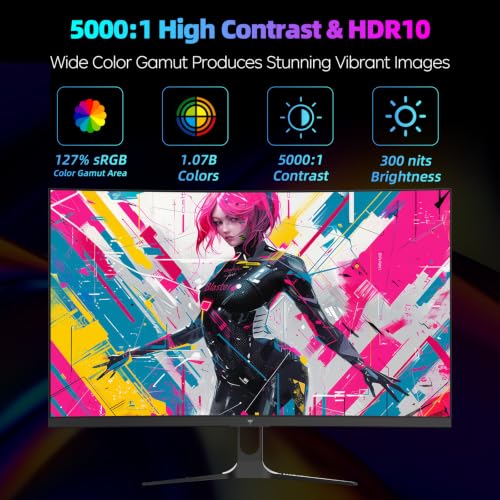 Image of KTC 27 Inch 1440p 200Hz Curved Gaming Monitor, WQHD 200Hz /HD 400Hz, H27S5