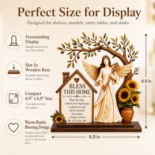Housewarming Guardian Angel Plaque, House Warming Gifts New Home for Women - Image 2