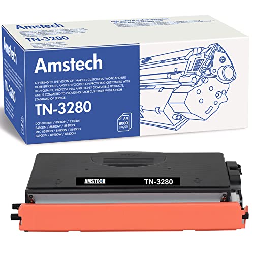 1er-Pack TN3280 TN-3280 Schwarz Tonerkartusche als Ersatz für Brother DCP-8070D DCP-8085DN HL-5340D HL-5340DL HL-5350DN HL-5350DNLT HL-5370DWT HL-5380DN MFC-8380DN MFC-8880DN DCP-8080DN DCP-8380DN Cover
