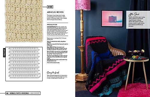 Mix and Match Modern Crochet Blankets: 100 patterned and textured stripes for 1000s of unique throws - Image 5